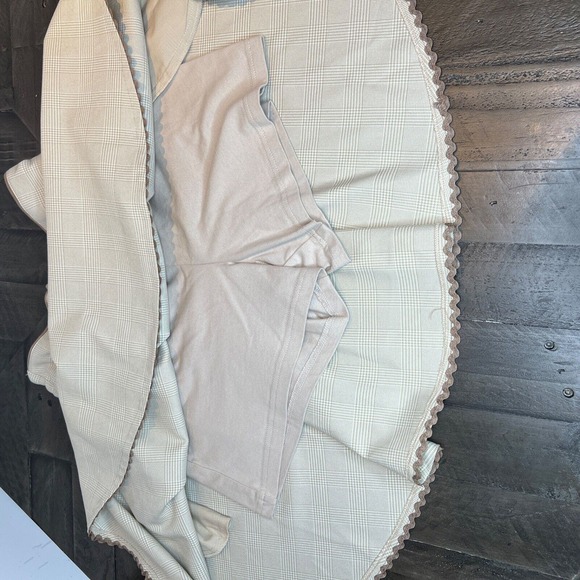 MIZZO PIANO JUNIOR GIRL CLASSY BEIGE SKIRT WITH INNER SHORTS & two side pocket - Picture 5 of 12